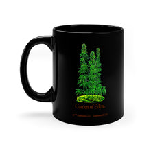 Load image into Gallery viewer, Ceramic Mug 11oz - Black - &quot;2-sided&quot; - Garden of Eden
