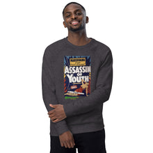 Load image into Gallery viewer, Unisex Organic Sweatshirt - Assassin of Youth
