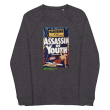 Load image into Gallery viewer, Unisex Organic Sweatshirt - Assassin of Youth
