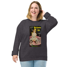 Load image into Gallery viewer, Unisex Organic Sweatshirt - Marijuana Girl
