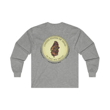 Load image into Gallery viewer, Ultra Cotton Long Sleeve Tee - Double Sided Print - United States of Mind™ In Pot We Trust™
