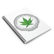 Load image into Gallery viewer, Spiral Notebook | United States Of Mind™ Indica We Trust™ | Personal Journals
