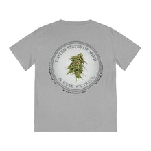 Load image into Gallery viewer, Eco Friendly Double Sided Print Tees - United States of Mind™ In Weed We Trust™ - Sustainable Clothing
