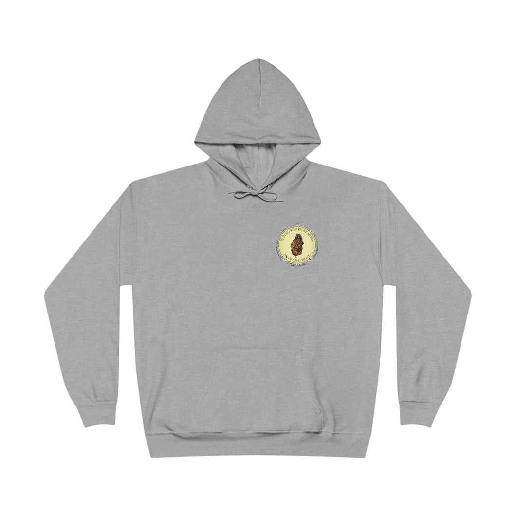 Eco Friendly Hoodie - United States of Mind™ In Pot We Trust™ - Sustainable Clothing