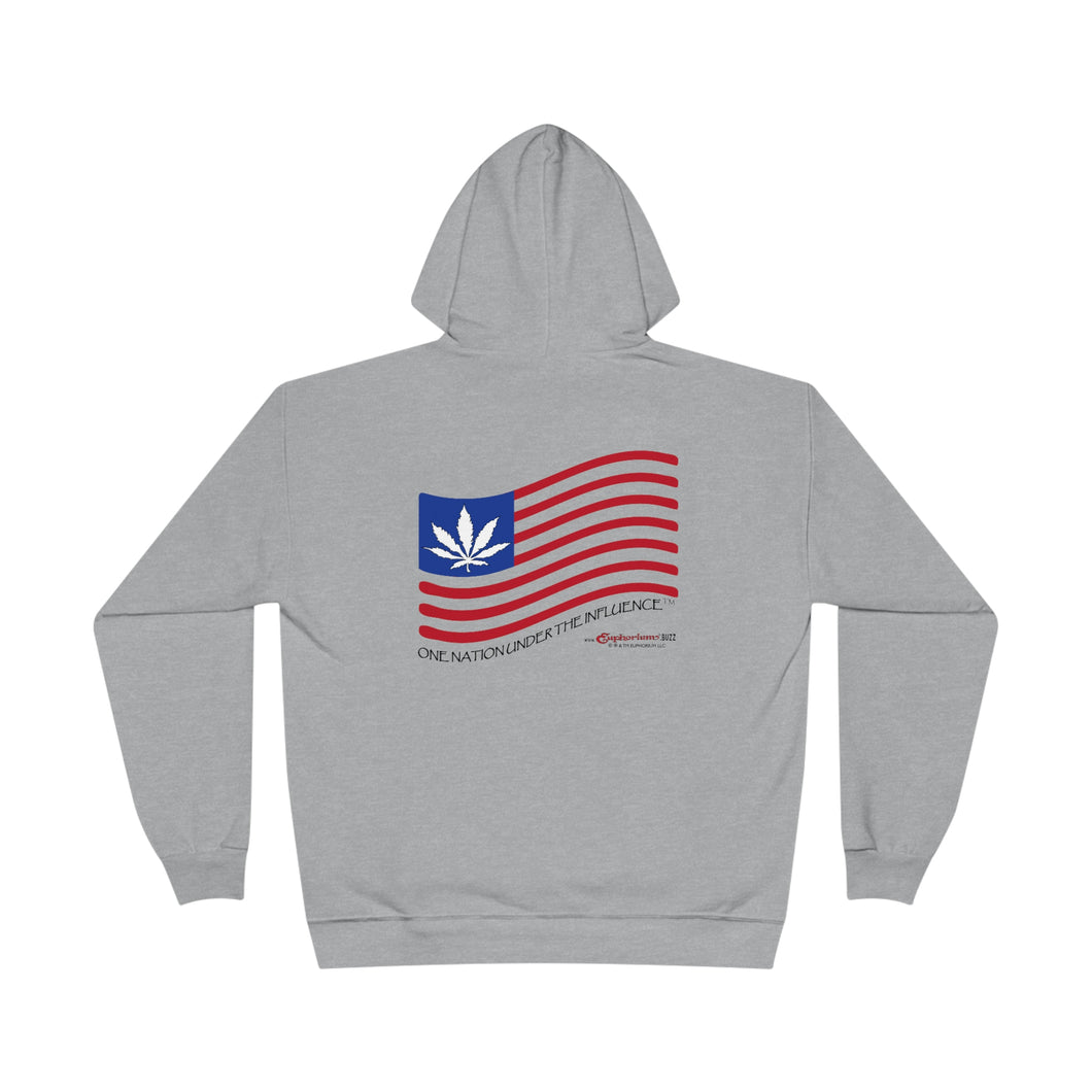 Eco Friendly Double Sided Print Hoodie - One Nation Under The Influence™ - Sustainable Clothing