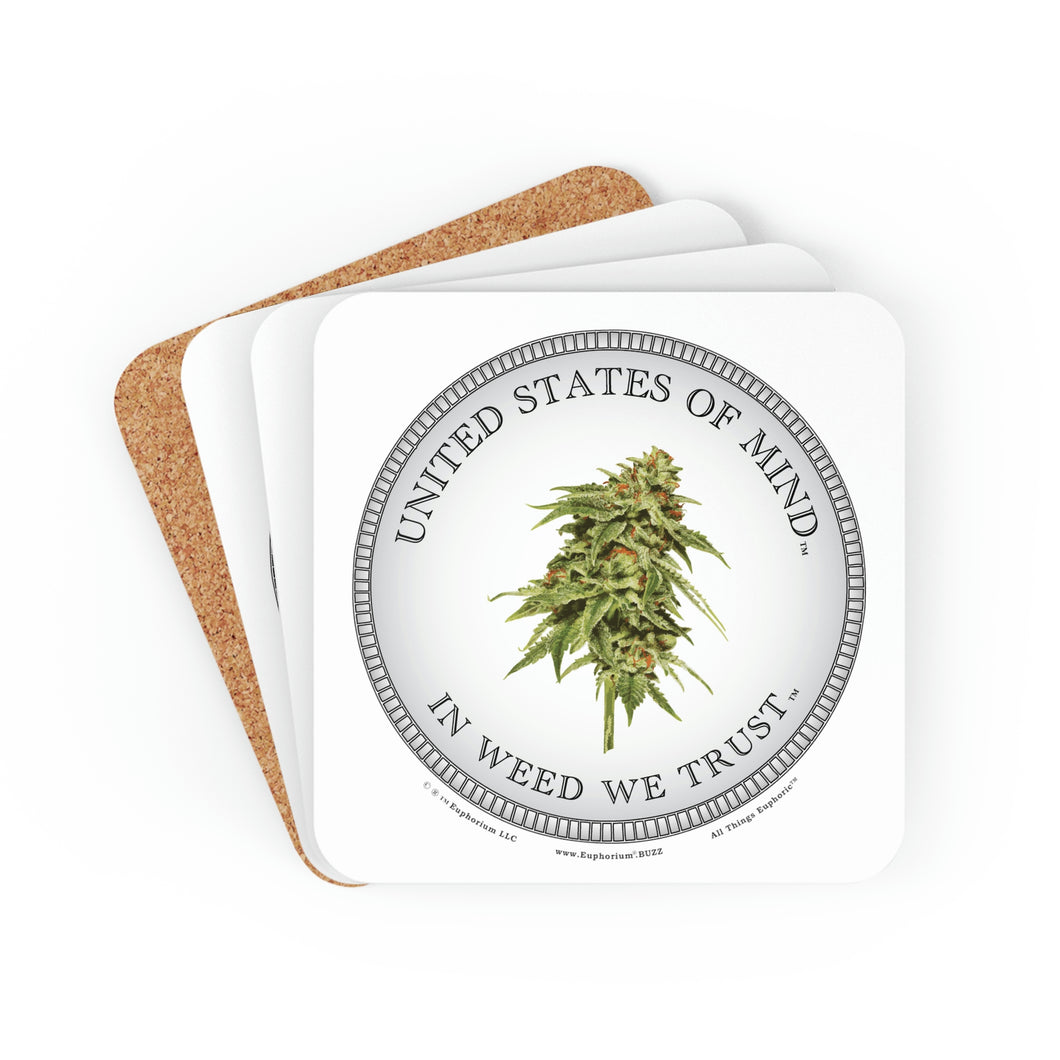 Coaster Set - United States of Mind™ In Weed We Trust™