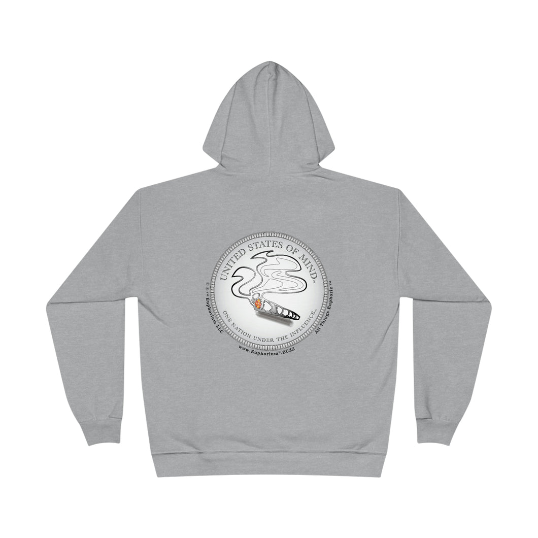 Eco Friendly Double Sided Print Hoodie - United States of Mind™ One Nation Under The Influence™