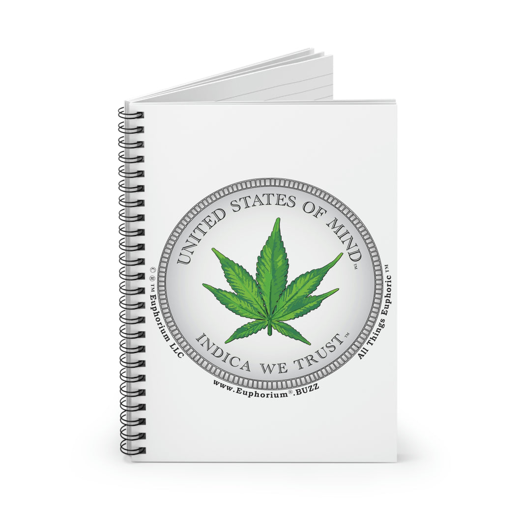 Spiral Notebook | United States Of Mind™ Indica We Trust™ | Personal Journals