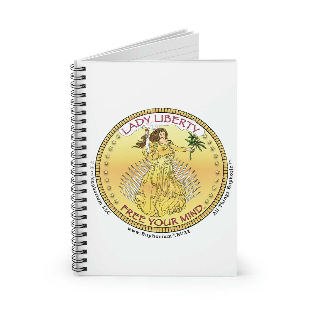 Spiral Notebook | Lady Liberty Free Your Mind™ | Personal Journals