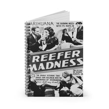 Load image into Gallery viewer, Spiral Notebook | Reefer Madness | Personal Journals
