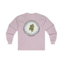 Load image into Gallery viewer, Ultra Cotton Long Sleeve Tee - Double Sided Print - United States of Mind™ In Weed We Trust™
