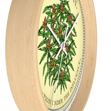 Load image into Gallery viewer, Wooden Wall Clock - Weed Nation™
