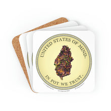Load image into Gallery viewer, Coaster Set - United States of Mind™ In Pot We Trust™
