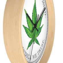 Load image into Gallery viewer, Wooden Wall Clock - United States of Mind™ Indica We Trust

