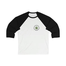 Load image into Gallery viewer, Unisex 3\4 Sleeve Baseball Tee - Double Print - Weed Nation™ One Nation Under The Influence™
