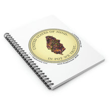 Load image into Gallery viewer, Spiral Notebook | United States of Mind™ In Pot We Trust™ | Personal Journals
