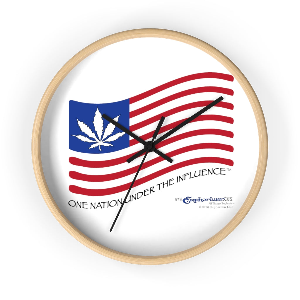 One Nation Under The Influence™ - Wooden Wall Clock