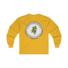 Load image into Gallery viewer, Ultra Cotton Long Sleeve Tee - Double Sided Print - United States of Mind™ In Weed We Trust™
