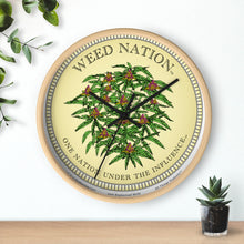 Load image into Gallery viewer, Wooden Wall Clock - Weed Nation™
