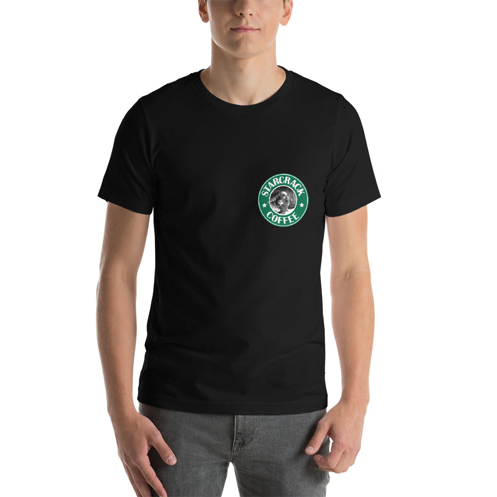 Starcrack™ Coffee Short-Sleeve Unisex T-Shirt - Small Logo