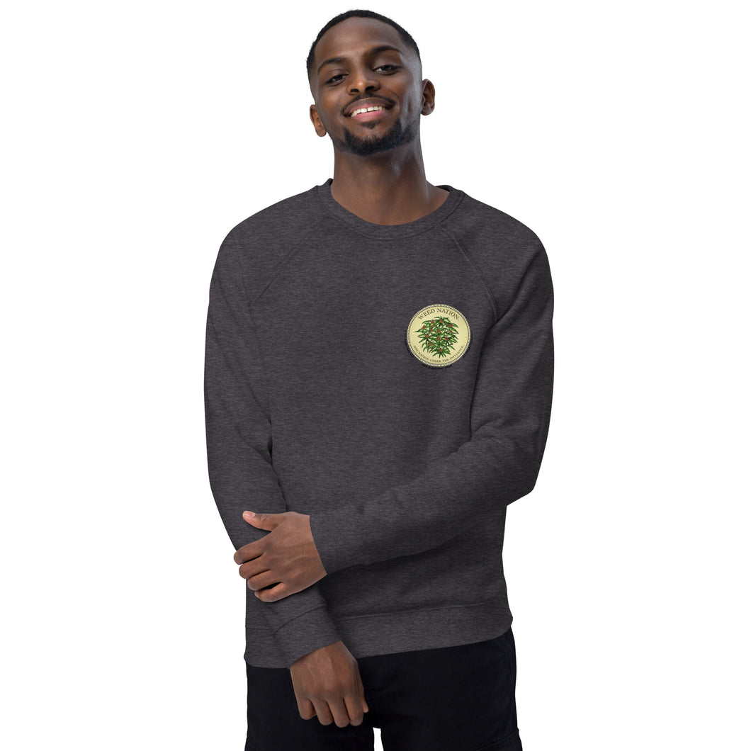 Unisex Organic Sweatshirt - Weed Nation™ One Nation Under The Influence™ - Sustainable Clothing