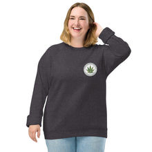 Load image into Gallery viewer, Unisex Organic Double Print Sweatshirt - United States of Mind™ In Pot We Trust™ - Sustainable Clothing
