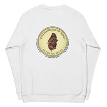 Load image into Gallery viewer, Unisex Organic Double Print Sweatshirt - United States of Mind™ In Pot We Trust™ - Sustainable Clothing

