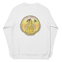Load image into Gallery viewer, Unisex Organic Double Print Sweatshirt - Lady Liberty Free Your Mind™ - Sustainable Clothing
