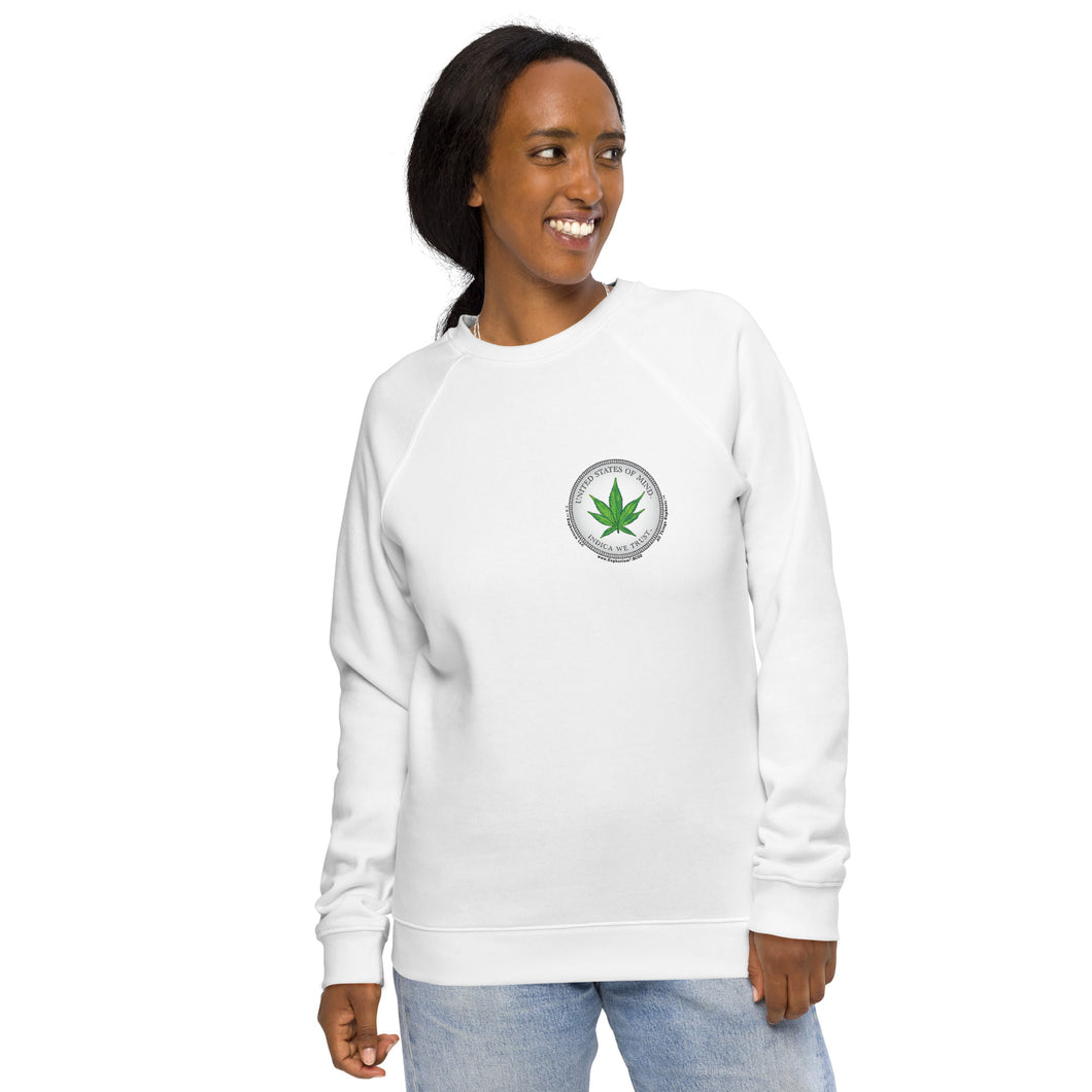 Unisex Organic Sweatshirt - Weed Nation™ One Nation Under The Influence™ - Sustainable Clothing